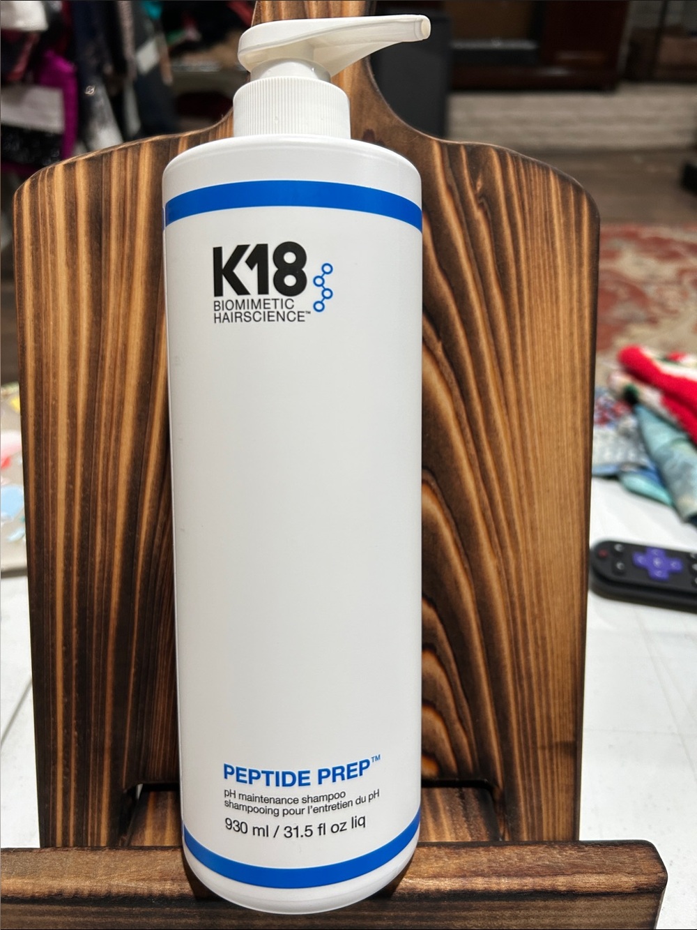 K18 Peptide Prep pH Maintenance Shampoo — White & Blue